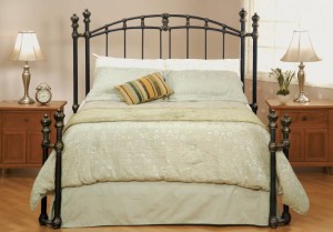 Open Toe Bed with return post in bronze color 
