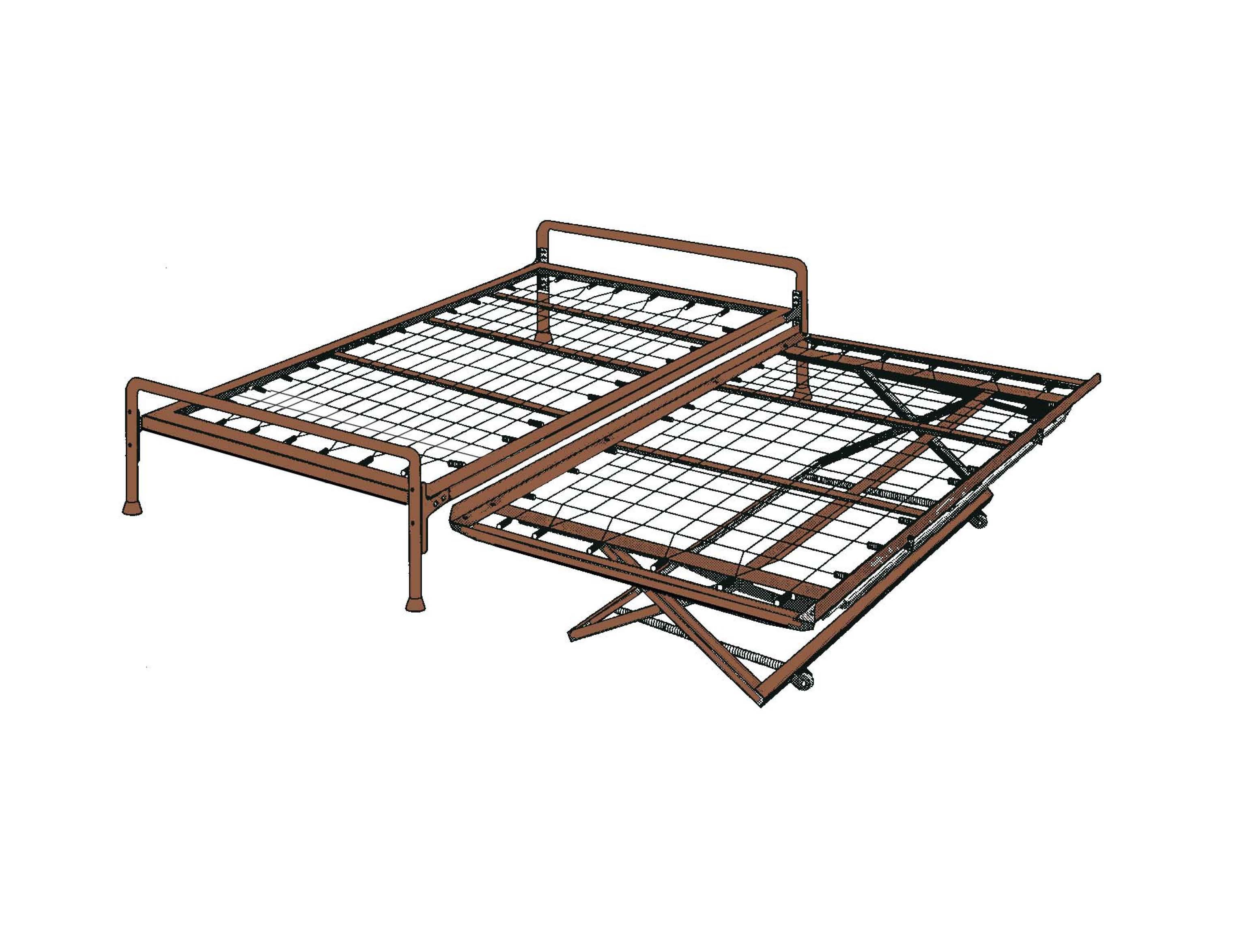 Simple daybed in metal
